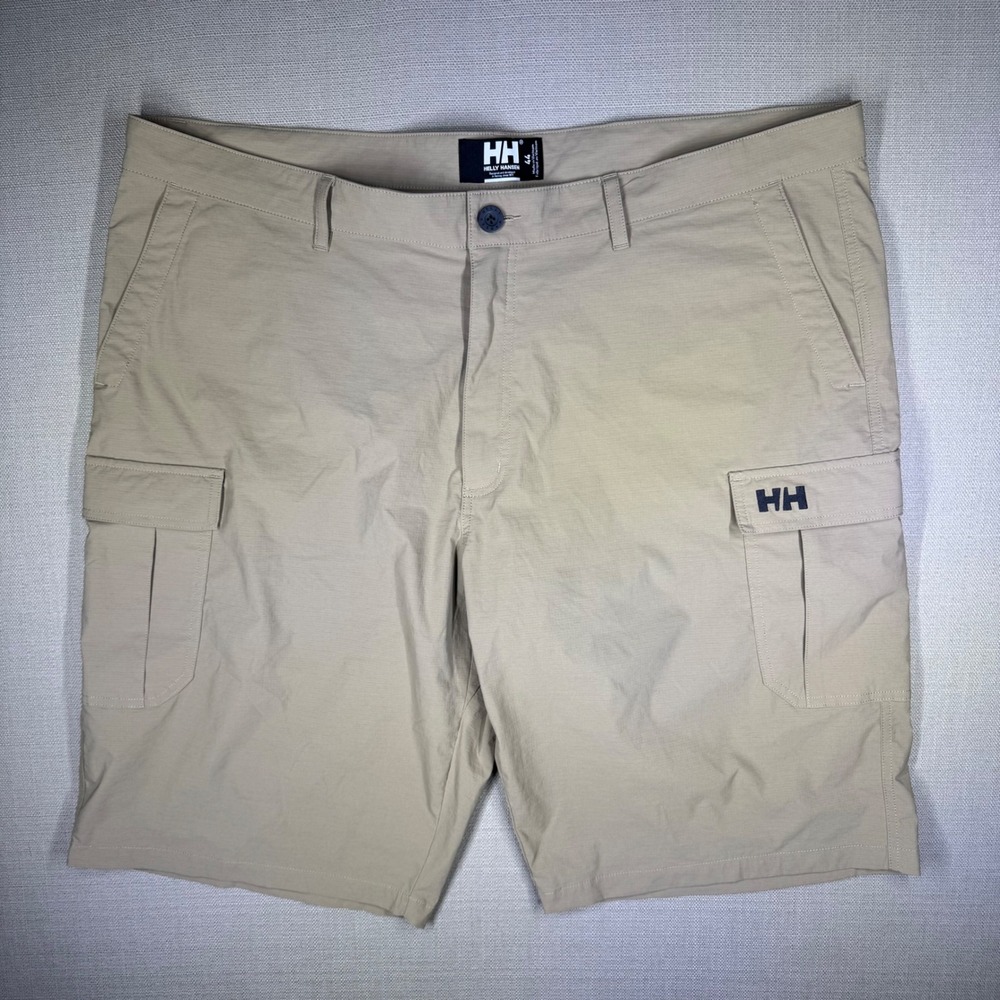 Helly Hansen Mens Quick Dry Stretch Cargo Shorts Beige Size 44